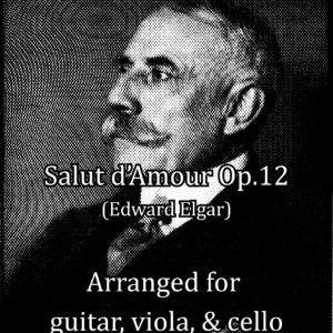 Salut d'Amour, Op. 12 (guitar, viola, & cello arrangement)